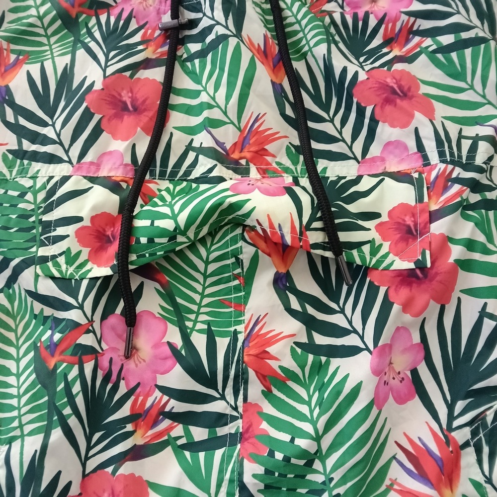 BlankNYC Womens Tropical Floral Hooded Windbreaker Jacket 66P-9009 Multicolor M - Picture 4 of 10